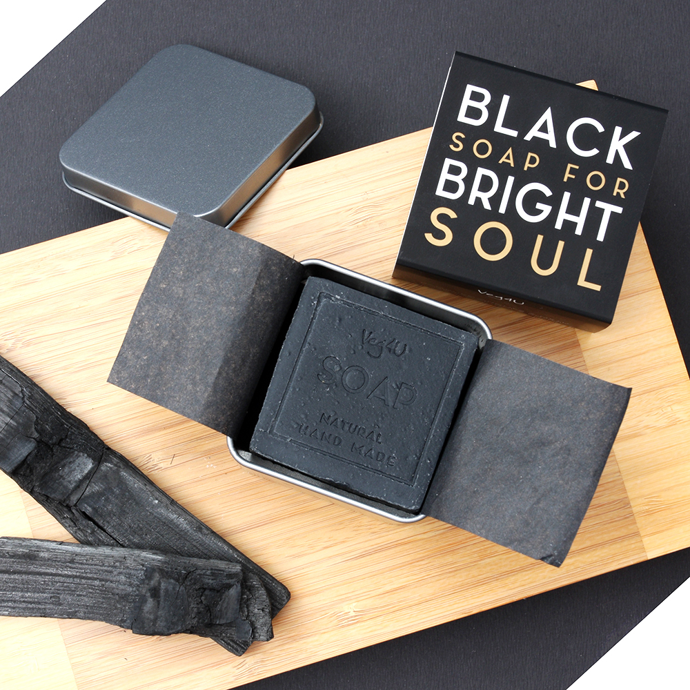 Bambuko anglies ir mėtų muilas Bambuko anglies ir mėtų natūralus muilas, Veg4U