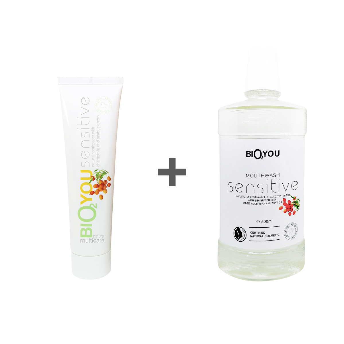 Dantu pasta ir dantu skalavimo skystis Natūrali dantų pasta ir natūralus dantų skalavimo skystis, komplektas