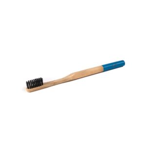 Bambukinis dantų šepetėlis mėlynu koteliu, Veg4U