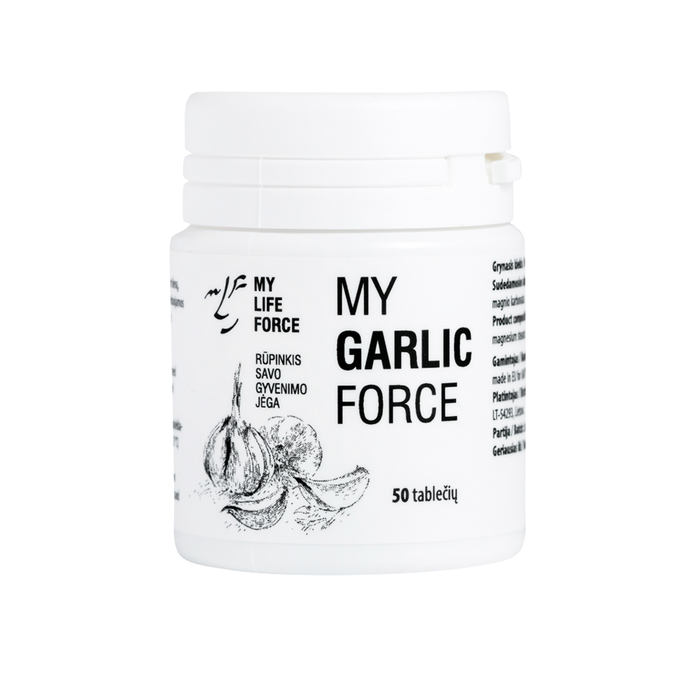 maisto papildas my GARLIC force Maisto papildas my GARLIC force