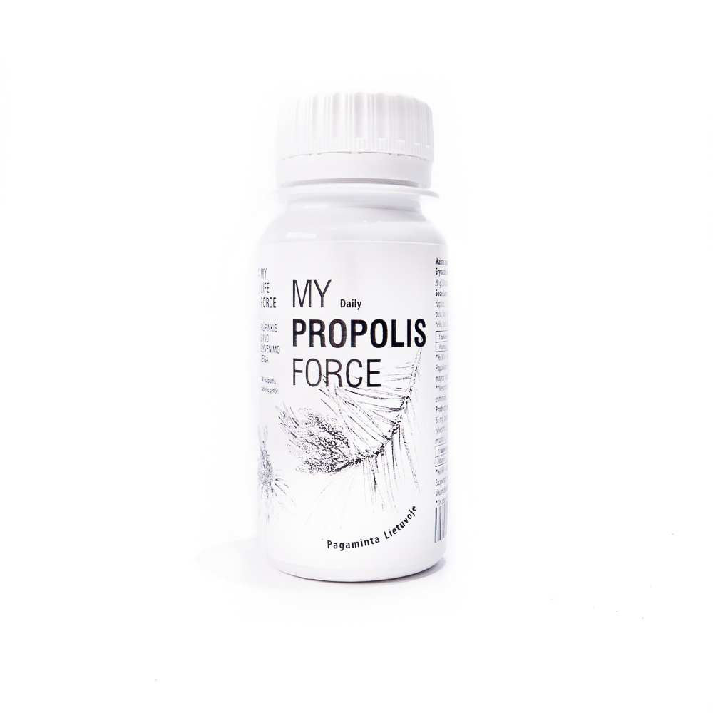 propolis my life force Propolio ir vitamino C čiulpiamos tabletės gerklei
